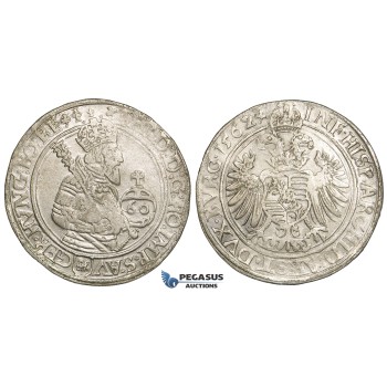 ZF31, Austria, Bohemia, Ferdinand I, Guldentaler (60 Kreuzer) 1562, Joachimstal, Silver (24.67g) VF/gVF