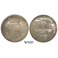 ZI28, Spain, Felipe II, 8 Reales 1590, Segovia, Silver (27.79g) Cal. 220, Lustrous EF-UNC (minor cleaning), Rare! ZI28, Spain, Felipe II, 8 Reales 1590, Segovia, Silver (27.79g) Cal. 220, Lustrous EF-UNC (minor cleaning), Rare!
