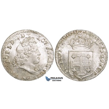 ZI45, France, Lorraine, Leopold I, Teston 1716, Silver, UNC
