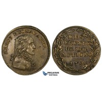 ZJ71, France & Italy, Napoleon I, Bronze Token Medal 1796 (Ø19mm, 3.43g) VF-EF