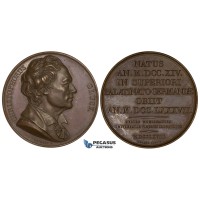 ZJ75, France & Germany, Bronze Medal 1818 (Ø41mm, 45.93g) by Gayrard, Christoph Gluck, Musician, Composer