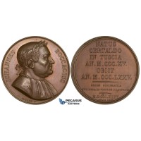 ZJ77, France & Italy, Bronze Medal 1833 (Ø41mm, 45.41g) by Wolff, Giovanni Boccaccio, Writer