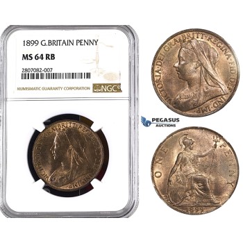 ZK95, Great Britain, Vcitoria,  Penny 1899, NGC MS64RB