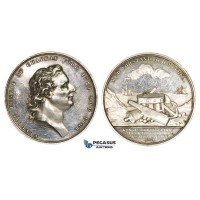ZL29, Sweden, Silver Medal 1871 (Ø48mm, 29.71g) Fredrik Henrik Af Chapman, Navy
