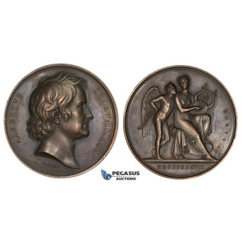 ZL79, Denmark, Bronze Medal 1837 (Ø45mm, 41.84g) by Voigt, Albert Thorwaldsen