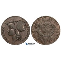 ZM120, France, Napoleon Bonaparte, Bronze Token Medal 1805 (Ø30mm, 8.49g) Lyon, Minerva