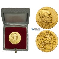 ZM125, Germany, Gold Medal (1910) (Ø25mm, 13.96g) by Albert Holl, Robert Koch, Nobel Laureate, RR!! ZM125, Germany, Gold Medal (1910) (Ø25mm, 13.96g) by Albert Holl, Robert Koch, Nobel Laureate, RR!!