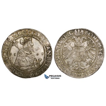ZM142, Austria, Bohemia, Ferdinand I, Taler 1561, Kuttenberg, Silver (28.54g) Toned & Well struck EF