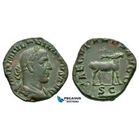 ZM174, Roman Empire, Philip I, Æ Sestertius (14.49g) Rome, 248 AD, 1000th anniversary of Rome, Stag ZM174, Roman Empire, Philip I, Æ Sestertius (14.49g) Rome, 248 AD, 1000th anniversary of Rome, Stag