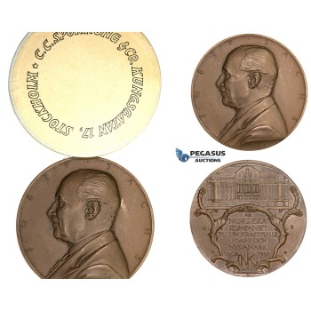 ZM246, Sweden, Bronze Medal 1937 (Ø60mm, 87g) by Lindberg, Josef Sachs, Nordiska Kompaniet