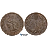 ZM249, United States, Indian Cent 1883, Philadelphia, Scratches on Obv., AU-UNC