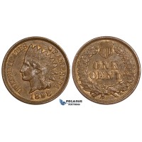 ZM250, United States, Indian Cent 1898, Philadelphia, Much red, AU-UNC