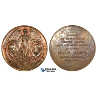 ZM263, Austria, Franz Joseph, Bronze Medal 1898 (Ø62mm, 74.6g) by Waschmann, Vienna Agriculture Exhibition