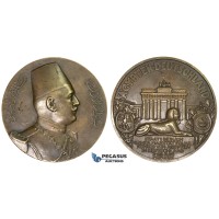 ZM271, Egypt, Bronze Medal 1929 (Ø72mm, 157.3g) by Vernier, Visit to Germany, Sphinx