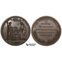 ZM274, France Great Britain, Bronze Medal 1840 (Ø41mm, 37.99g) by Barre, Ashes of Napoleon I