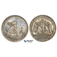 ZM282, Germany, Silver Medal 1839 (Ø37mm, 14.14g) by Pfeuffer, 300 Years of Reformation