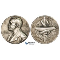 ZM297, Sweden, Silver Medal ND (Ø26mm, 11.97g)  Alfred Nobel, Swedish Medical Society