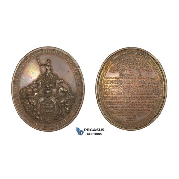 ZM459, Cuba, Havana Bronze Medal 1858 (65x55mm, 95.6g) Albear Aqueduct, Neptune Fountain ZM459, Cuba, Havana Bronze Medal 1858 (65x55mm, 95.6g) Albear Aqueduct, Neptune Fountain