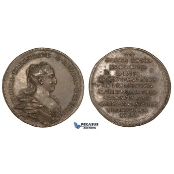 ZM475, Sweden, Bronze Medal (1720) (Ø34mm, 13.5g) by Hedlinger, Ulrika Eleonora