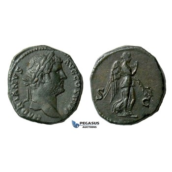 ZM531, Roman Empire, Hadrian (117-138 AD) Æ As (15.33g) Rome, 134-38 AD, Nemesis