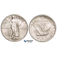 ZM547, United States, Standing Liberty Quarter (25C) 1927, Philadelphia, Silver, AU-UNC