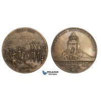ZM59, Germany & France, Leipzig, Bonze Medal 1913 (Ø59mm, 83.3g) Battle of Nations Centenary