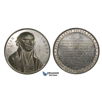 ZM655, Great Britain, Tin Medal 1838 (Ø44mm, 28g) by Davis, William Carey, Slavery Abolished, West Indies