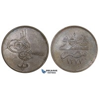 ZM677, Ottoman Empire, Egypt, Abdul Aziz, 20 Para AH1277/9, Misr (12.46g) XF 