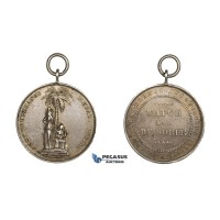 ZM701, India & Great Britain, Silver Medal 1897 (Ø34.5mm, 20.78g)  Army Temperance