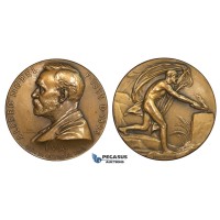 ZM709, Sweden, Bronze Medal 1926 (Ø45mm, 39g) by Lindberg, Alfred Nobel, Medicine