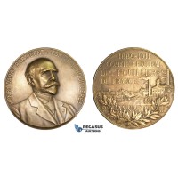 ZM778, France, Bronze Medal 1911(Ø78mm, 167g) Coal Industry, Henry Darcy 25 Years Anniversary