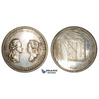 ZM786, Sweden & Germany, Gustav III, Silver Medal ND (Ø36.5mm, 26.8g) by Fehrman, Louisa Ulrika