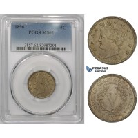 ZM864, United States, Liberty Nickel (5C) 1896, Philadelphia, PCGS MS62