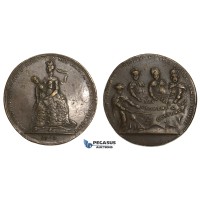 ZM876, Austria & Germany, Maria Theresia, Bronze Satirical Medal 1742 (Ø43mm, 15.02g)