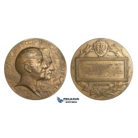 ZM889, Poland, Bronze Medal 1928 (Ø55mm, 72g) by Aumiller, Polish National Bank 100 Year Anniversary