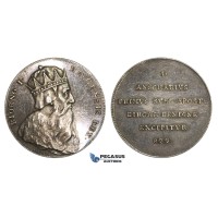 ZM892, Sweden, Silver Medal (c. 1700) (Ø32mm, 12.02g) by Hedlinger, King Bjorn I