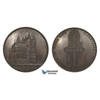 ZM951, Belgium, Bronze Medal (c. 1860) (Ø50mm, 54.9g) by Wiener, Tournay Cathedral