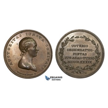 ZM979, Switzerland, Bronze Medal 1789 (Ø42.3mm, 26.3g) by Boltshauser, Death of Leonhard Usteri