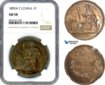 AJ302, French Indo-China, 1 Piastre 1899 A, Paris Mint, Silver, NGC AU58