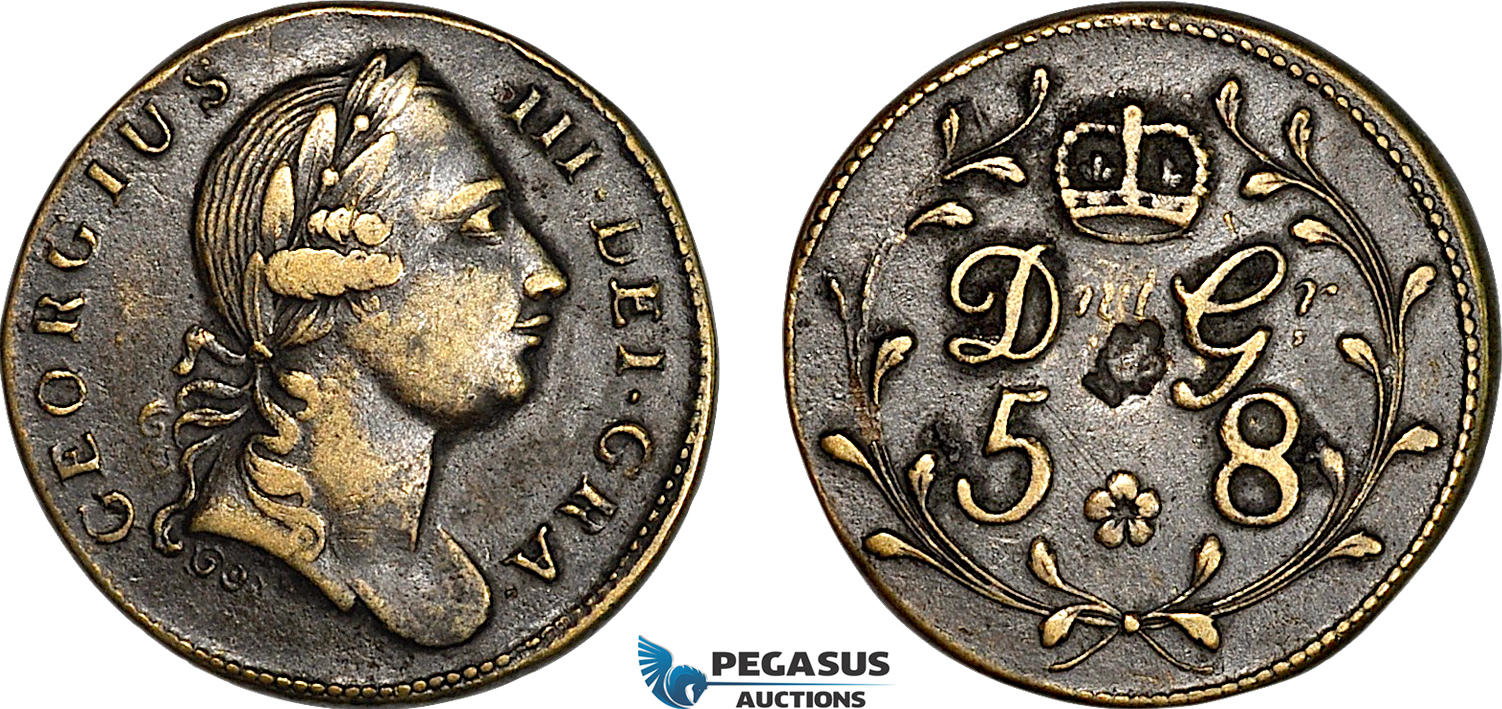 AJ352, Great Britain & Ireland, George III, Monetary Weight for 1 Guinea, Cf. W1899D (8.13g) VF-EF