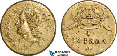 AJ359, Great Britain & Ireland, George II, Monetary Weight for 1 Guinea, Cf. W1415 (8.29g), VF+