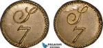 AJ367, Great Britain & Ireland, Monetary Weight for 1/3 Guinea, Cf. W2150 (2.80g) EF-UNC