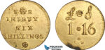 AJ372, Portugal & Brazil, Monetary Weight for 6400 Reis, 36 Shillings (14.27g) Spot, EF-UNC