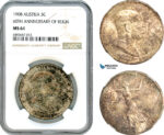 AJ554, Austria, Franz Joseph, "60TH ANNIVERSARY OF REIGN" 5 Corona 1908, Vienna Mint, Silver, NGC MS61