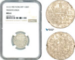 AJ561, Hungary, Transylvania, Gabriel Bathory, 1 Groschen 1612/1 NB, Nagybanya Mint, Silver, NGC MS61