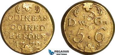 AJ650, Great Britain & Ireland, George III, Monetary Weight for 1 Guinea, Cf. W1950E (8.15g), UNC