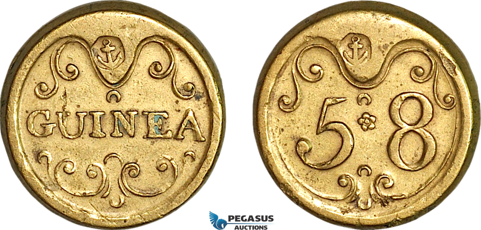 AJ652, Great Britain & Ireland, George III, Monetary Weight for 1 Guinea, Cf. W1966D (8.25g), VF+