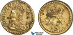 AJ661, England & Ireland, Charles I, Monetary Weight for 1 Unite (9.08g), Spots, VF-EF