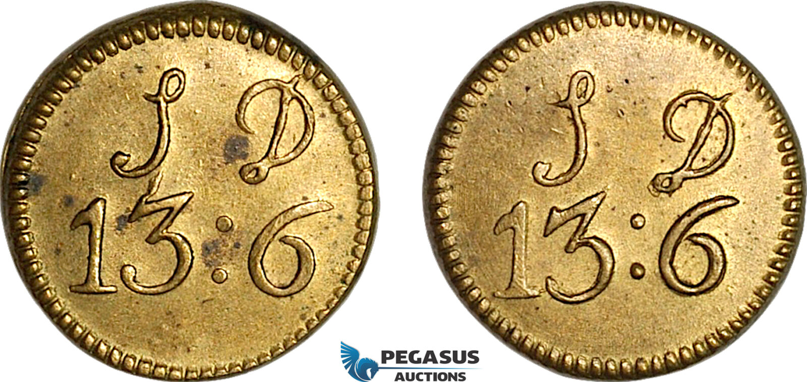 AJ678, Portugal & Brazil, Monetary Weight for 1/2 Moidore, Cf. 1671F (5.37g), EF