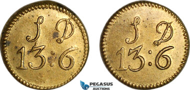 AJ678, Portugal & Brazil, Monetary Weight for 1/2 Moidore, Cf. 1671F (5.37g), EF